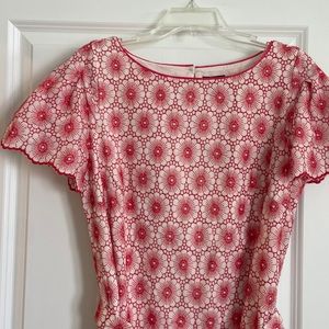 Ann Taylor— eyelet belted shift dress